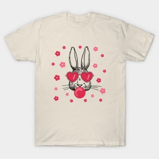 Rabbit in pink glasses T-Shirt